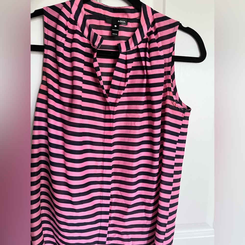Aqua stripped top